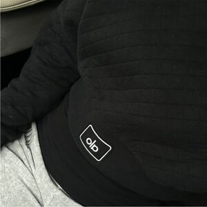 Black Alo Quilted Sweatshirt